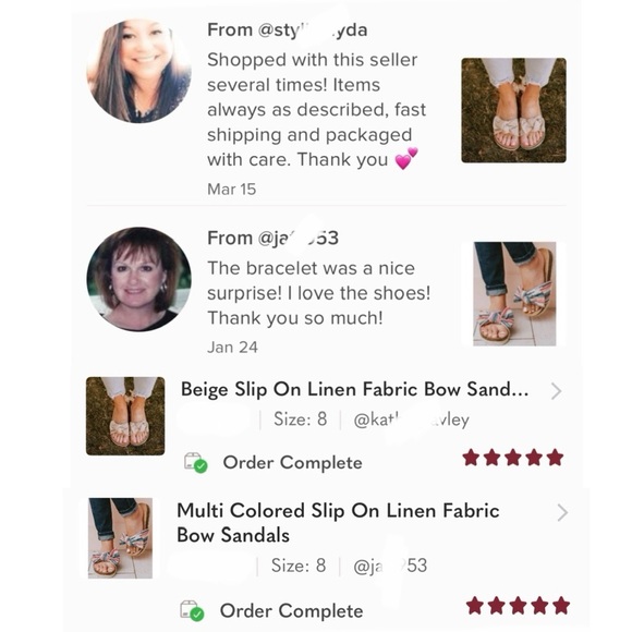 Multi Colored Slip On Linen Fabric Bow Sandals - Picture 8 of 11